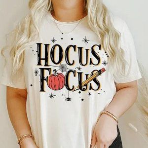 H0712 Halloween Teacher Spooky hocus pocus Fall School Ghost Pumpkin Skeleton sh